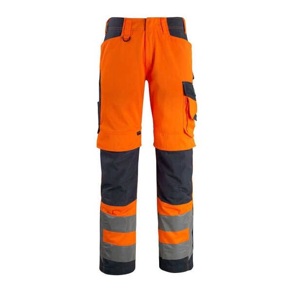 MASCOT® unisex Warnschutzhose Kendal  orange, schwarzblau Größe 29