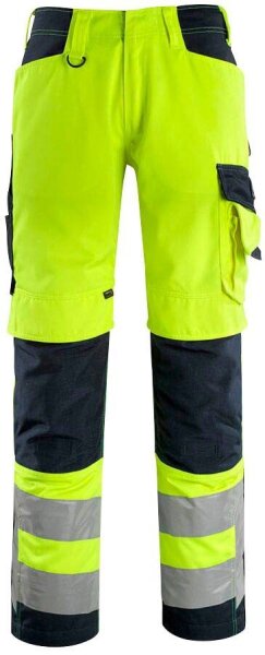 MASCOT® unisex Warnschutzhose Kendal  gelb, schwarzblau Größe 94