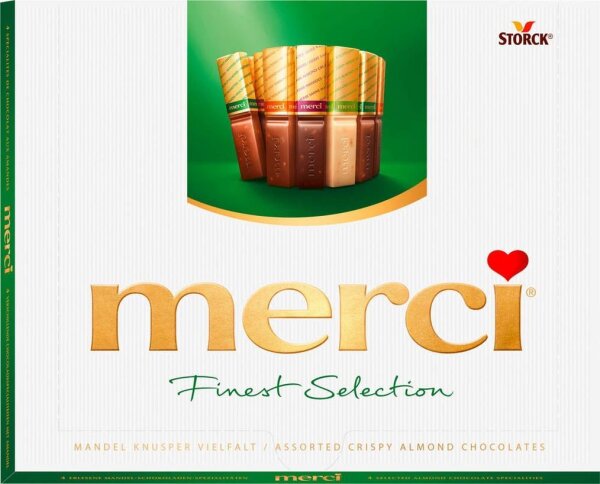 merci® Finest Selection MANDEL KNUSPER VIELFALT Pralinen 20 St./250,0 g