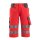 MASCOT® unisex Warnschutzhose kurz Luton  rot, dunkelanthrazit Größe 54