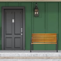 relaxdays Gartenbank 10036067_0 braun Holz 122,0 cm
