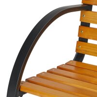 relaxdays Gartenbank 10036067_0 braun Holz 122,0 cm