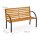 relaxdays Gartenbank 10036067_0 braun Holz 122,0 cm