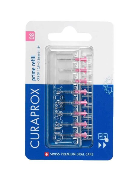 CURAPROX Interdentalbürsten-Aufsätze CPS 08 Prime, 8 St.