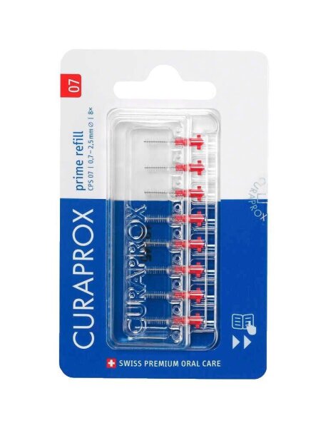 CURAPROX Interdentalbürsten-Aufsätze CPS 07 Prime, 8 St.