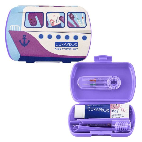 CURAPROX Zahnbürste KIDS Travel-Set, 1 Set