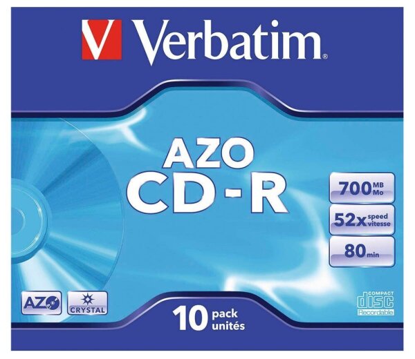 verbatim CD-R 700 MB, 10 St.