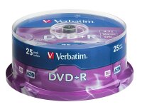 verbatim DVD+R 4,7 GB, 25 St.