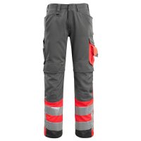 MASCOT® unisex Warnschutzhose Leeds dunkelanthrazit,...