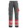 MASCOT® unisex Warnschutzhose Leeds dunkelanthrazit, rot Größe 23