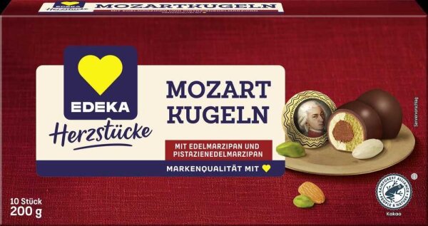 EDEKA Herzstücke MOZARTKUGELN  10 St./200,0 g, 1 St.