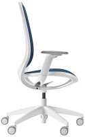 sedus Bürostuhl se:air, AI-821/008 Stoff blau, Gestell weiß