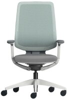 sedus Bürostuhl se:flex membran, EF-122/102 Stoff grün, Gestell grau