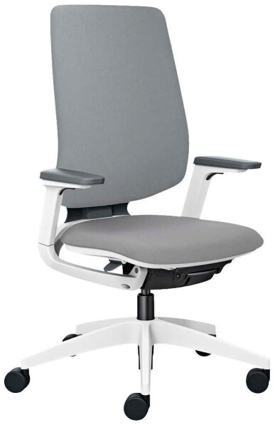 sedus Bürostuhl se:flex membran, EF-102/102 Stoff grau, Gestell grau