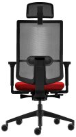 sedus Bürostuhl se:do pro light 2, AP-896/016 Stoff rot, Gestell schwarz