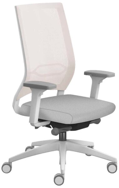 sedus Bürostuhl se:quaterback 2 membran, QB-125/201 Stoff grau, Gestell grau