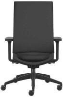 sedus Bürostuhl se:quaterback 2, QB-105/203 Stoff schwarz, Gestell schwarz