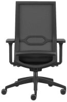 sedus Bürostuhl se:quaterback 2 membran, QB-125/203 Stoff schwarz, Gestell schwarz