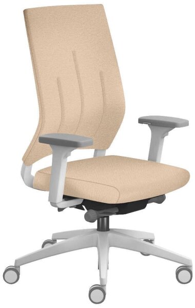 sedus Bürostuhl se:quaterback 2, QB-105/202 Stoff beige, Gestell grau