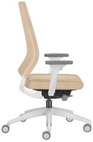 sedus Bürostuhl se:quaterback 2, QB-105/202 Stoff beige, Gestell grau