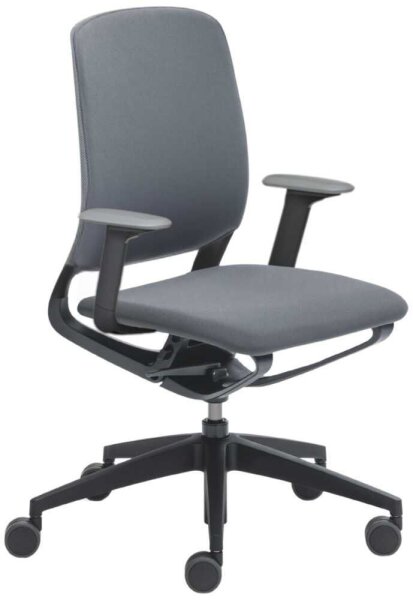 sedus Bürostuhl se:motion, EM-801/112 Stoff grau, Gestell schwarz