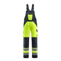 MASCOT® unisex Warnschutz-Latzhose Gosford gelb,...