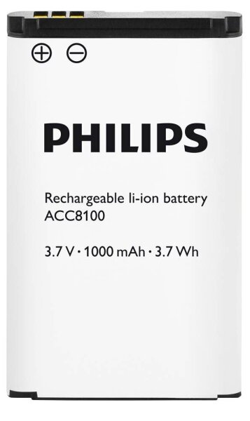 PHILIPS Akku für Diktiergeräte ACC8100 Li-Ion 1.000 mAh