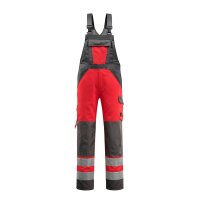 MASCOT® unisex Warnschutz-Latzhose Gosford rot,...