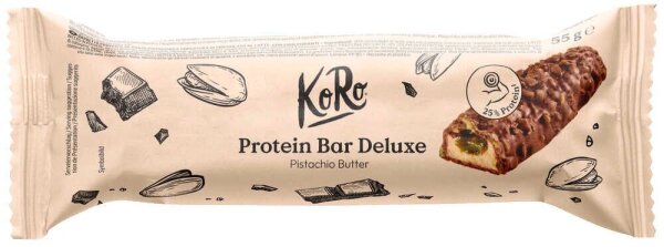 KoRo® Bar Deluxe with Pistachio Butter 25 % Proteinriegel 12x 55,0 g, 12 St.