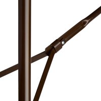 relaxdays Gartentisch BASTIAN braun rechteckig 178,0 x 74,0 x 72,0 cm