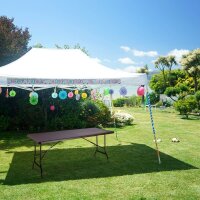 relaxdays Gartentisch BASTIAN braun rechteckig 178,0 x 74,0 x 72,0 cm