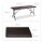 relaxdays Gartentisch BASTIAN braun rechteckig 178,0 x 74,0 x 72,0 cm