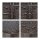 relaxdays Gartentisch BASTIAN braun rechteckig 178,0 x 74,0 x 72,0 cm