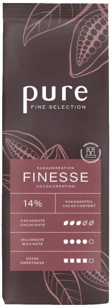 pure FINE SELECTION FINESSE Trinkschokolade 1 kg