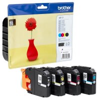 brother LC-121BK/C/M/Y schwarz, cyan, magenta, gelb...