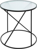 HAKU Möbel Beistelltisch Sicherheitsglas schwarz...