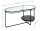 HAKU Möbel Couchtisch oval Sicherheitsglas schwarz 90,0 x 42,0 x 49,0 cm, 1 St.
