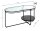 HAKU Möbel Couchtisch oval Sicherheitsglas schwarz 90,0 x 42,0 x 49,0 cm, 1 St.