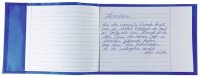 HERMA Heftumschlag PLUS quer transparent blau Kunststoff...