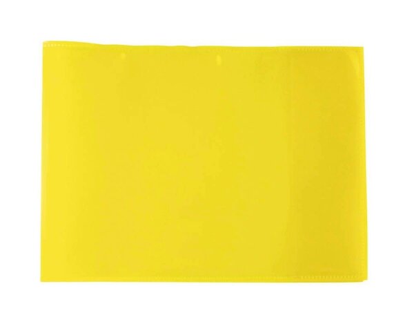 HERMA Heftumschlag PLUS quer transparent gelb Kunststoff DIN A5 quer