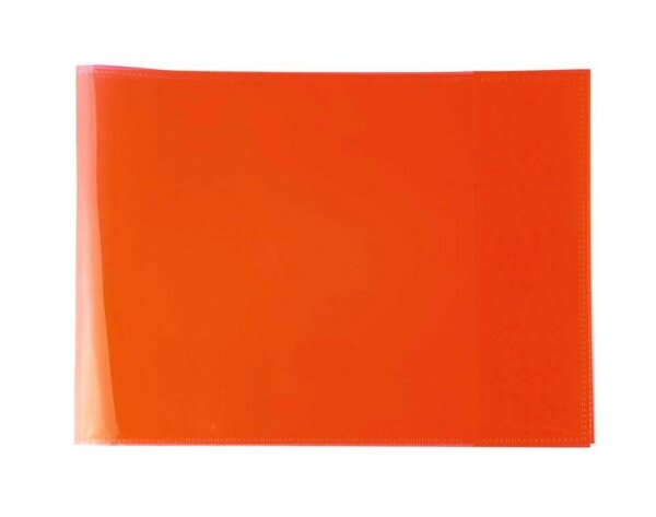 HERMA Heftumschlag PLUS quer transparent rot Kunststoff DIN A5 quer