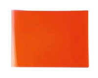 HERMA Heftumschlag PLUS quer transparent rot Kunststoff...
