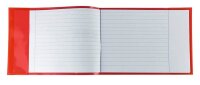 HERMA Heftumschlag PLUS quer transparent rot Kunststoff...