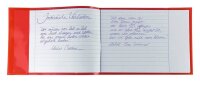 HERMA Heftumschlag PLUS quer transparent rot Kunststoff DIN A5 quer
