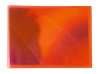 HERMA Heftumschlag PLUS quer transparent rot Kunststoff DIN A5 quer