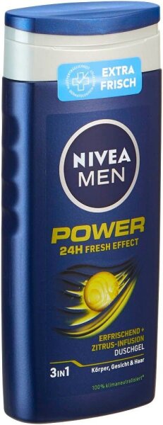 NIVEA MEN 3in1 POWER Duschgel & Shampoo 250 ml