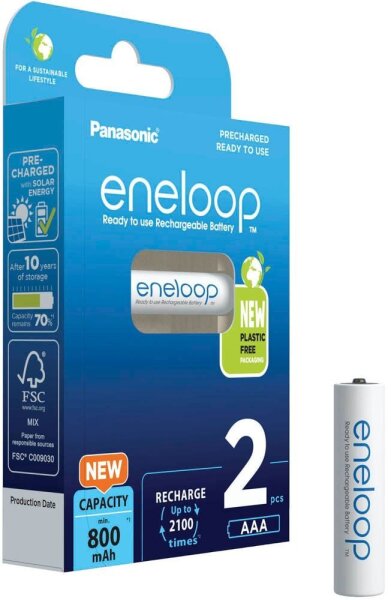eneloop Akkus Ni-MH Micro AAA 800 mAh, 2 St.