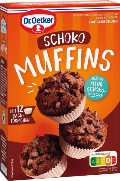 Dr. Oetker Schoko Muffins Backmischung 345,0 g, 1 Pack