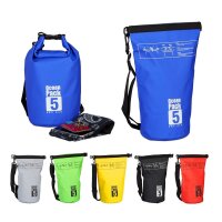 relaxdays Dry Bag Ocean Pack LKW-Plane blau 5,0 l