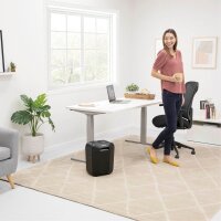 Fellowes Powershred LX50 Aktenvernichter mit Partikelschnitt P-4, 4 x 37 mm, bis 9 Blatt, schwarz